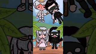 Robber and Angle Love Story🖤😚🤍Part1tocaboca tocastory tocalifeworld shorts [upl. by Mozza]