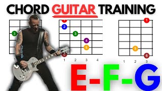 3Minute EFG Chord Mastery 30 BPM Practice Guide Clean Transitions [upl. by Nasia620]