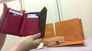 Louis Vuitton Victorine Wallet Review  Damier Ebene [upl. by Akinor]