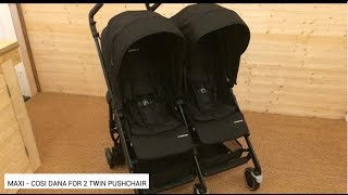 MaxiCosi Dana for 2 Twin Pushchair Review  BuggyPramReviews [upl. by Nonnair455]