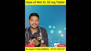 Metoprolol Met XL 50 mg Tablet Uses in hindi metoprolol metxl50mg [upl. by Gnot]