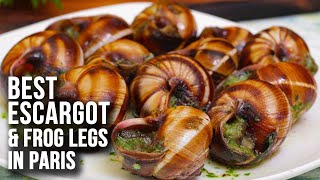 We Tried The Best Escargot Restaurant in Paris  Frog Legs [upl. by Jerad525]