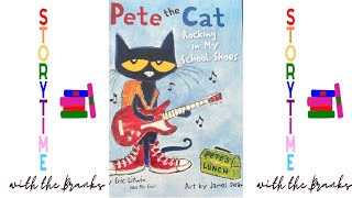 🌈Childrens Storytime Read Aloud Pete the Cat Rocking in My School Shoes By Eric Litwin [upl. by Martella671]