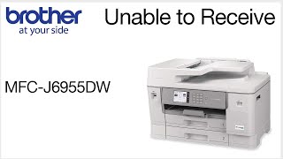 MFCJ6955DW unable to receive fax [upl. by Lewert]