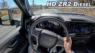 2024 Chevrolet Silverado 2500HD ZR2  66L Diesel Off Road Beast POV Binaural Audio [upl. by Froh]