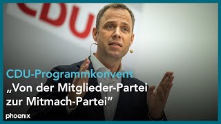 BPK quotCDUProgrammkonventquot mit Mario Czaja und Carsten Linnemann [upl. by Foy]