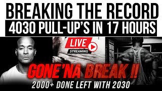 1000 PULLUPS Completed Can We Break 4030 with fever  LIVE David Goggins Challenge  part 2 [upl. by Zavala]