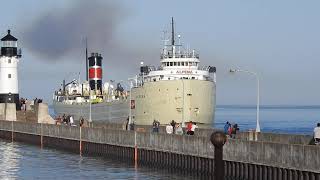 ALPENA Oldest Ship on Great Lakes Built 1942 STEAM Powered in Duluth MN [upl. by Mayram]