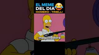 Meme Homero y Marcelo Tinelli previa a la entrevista con Messi shorts humor memes [upl. by Wileen]