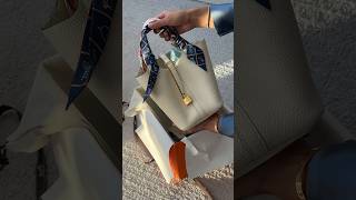 Hermes picotin 18 unboxing nata with gold hardware✨ hermes hermesunboxing hermesbag picotin [upl. by Gage]