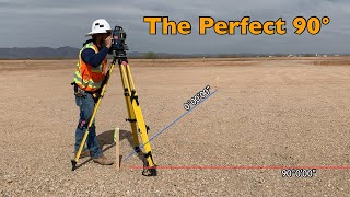 Surveying Turning The Perfect Right Angle [upl. by Nafri]