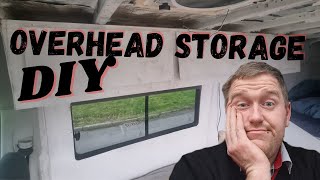 Cheap DIY Campervan Overhead Storage [upl. by Delmar]