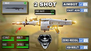 NEW quot2 SHOTquot MG42 Gunsmith its TAKING OVER COD Mobile in Season 10 NEW LOADOUT [upl. by Akirahc]