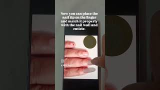 Nail hack for Presson nails using coin nails pressonails naildesigns nailhacks [upl. by Earehc885]