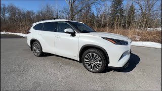 2022 Highlander Hybrid PLATINUM  Review  Tutorial [upl. by Corly]