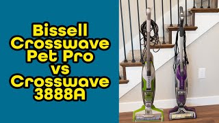 Which to Buy Bissell Crosswave Pet Pro vs Crosswave 3888A Floor Mop Cleaners Compared [upl. by Studner421]