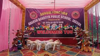 SSSVV Adarsh Bhartiya Public school Jassur dance performance done by 7th class like subscribe viral [upl. by Ham252]