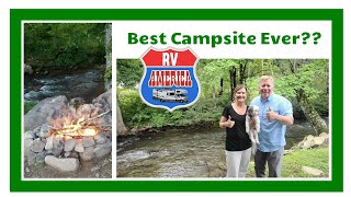 The Perfect RV Campsite Happy Holidays RV Village Cherokee NC [upl. by Dauf]