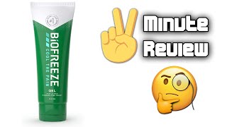 The 2 Minute Review  Biofreeze Pain Relief [upl. by Hareehat]