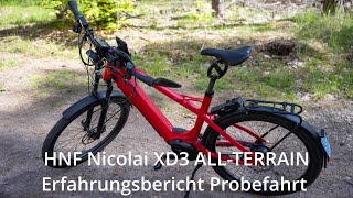 HNF Nicolai XD3 ALLTERRAIN SPedelec Probefahrt amp Erfahrungsbericht 4k [upl. by Ahtelahs]