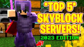 TOP 5 SKYBLOCK SERVERS 2024 EDITION  18 120  New Minecraft Skyblock Servers [upl. by Brookner]