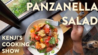 Improved Panzanella Salad  Kenjis Cooking Show [upl. by Aarika944]