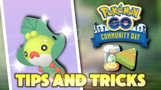 Sewaddle Community Day Tips and Tricks in Pokémon GO [upl. by Iveksarap701]