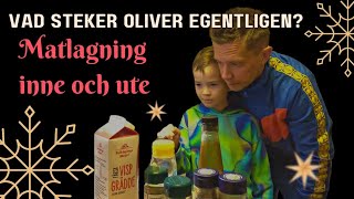 4e amp 5e december vlogg  Oliver hjälper till med matlagning grillar i snön och bakar lussekatter [upl. by Kirad]