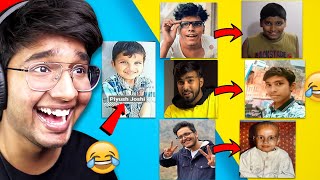 YOUTUBERS CHILDHOOD PHOTOS are SUPER FUNNY😂 [upl. by Llenyar]