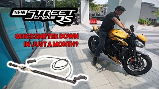 Triumph Street Triple 765 RS 2023 Quickshifter Down  Motovlog  4K [upl. by Natal]