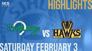 Melfort Mustangs vs Nipawin Hawks Feb 3rd [upl. by Tteve918]