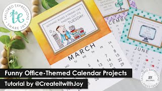 Humorous Calendar Projects  Office Funnies  createitwithjoy [upl. by Assenab]