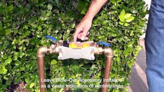 Winterizing a Zurn Wilkins 375 Reduced Pressure Principle Assembly [upl. by Alejo606]