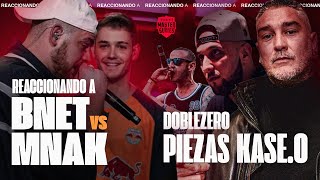 PIEZAS KASEO y DOBLEZERO REACCIONAN a BNET vs MNAK y hablan sobre FREESTYLE  FMSESPAÑA [upl. by Parnell]