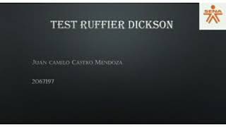 Test de resistencia ruffier dickson [upl. by Onfroi174]