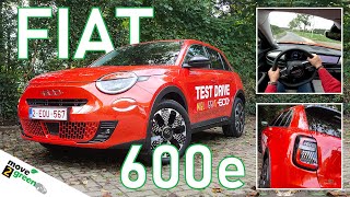 rEView Fiat 600e  Autotest van een elektrische SUV boordevol charisma [upl. by Acisseg619]