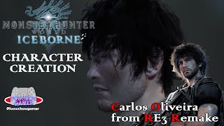 LETS CREATE Monster Hunter World Iceborne Carlos Oliveira from RE3 Remake ResidentEvil3 Carlos [upl. by Aspasia]