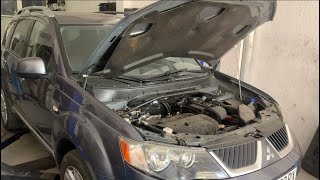 Mitsubishi Outlander Automatic transmission CVT fluid replacement [upl. by Selwin921]