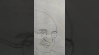 Gandhiji ka drawing gandhi jayanti🙂🤗 [upl. by Lzeil]