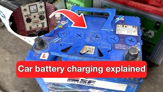 Car battery charging explained and battery water change [upl. by Ambrogio331]