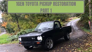 1ST GEN 1979 TOYOTA PICKUP RESTORATION PART 1 [upl. by Belter]