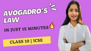 Avogadro’s Law in 15 minutes  Class 10  best way to understand [upl. by Ashbey731]