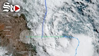 Tormenta Tropical Alberto avanza hacia la costa del Golfo de México así se ve en los satélites [upl. by Aisetra473]