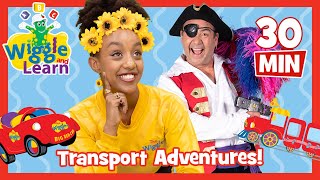 Wiggle and Learn 📚 Learn About Transport 🚂 Kids Songs about Trains Planes Boats amp Cars 🚗The Wiggles [upl. by Bethena]