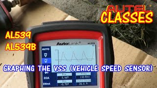 Graphing Or Testing The Vehicle Speed Sensor Using The Autel AL539 Or AL539B [upl. by Elohcin]