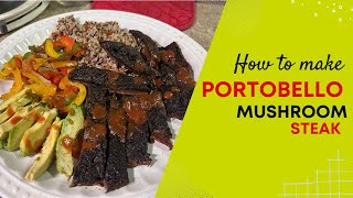 How To Make Portobello Mushroom Steak [upl. by Eybba]