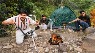 Overnight survival challenge with amazing camping gadgets in forest [upl. by Malsi22]