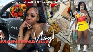 weekly vl☆g BACK TO SCHOOL MAINTENANCE  PREP  nailsamptoes CONTENT DAY lashes cook w me  more [upl. by Vick]