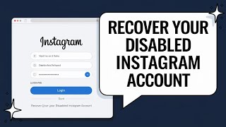 HOW TO RECOVER A DISABLED OR BANNED INSTAGRAM ACCOUNT IN OCTOBER 2024 [upl. by Devi]