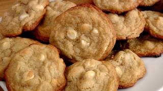 White Chocolate Macadamia Nut Cookies  Laura in the Kitchen Episode 170 [upl. by Annenn]